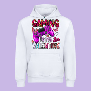 Gaming Is My Valentine Urban Hoodie Designed By Cowhidedigitalart