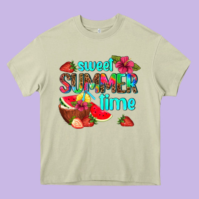 Sweet Summer Time Heavy Core Tee Designed By Adodesignshop