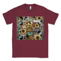 Burgundy Senior 2023 western Classic Tee - NancyCooperArtShop