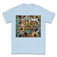 Dusty Blue Senior 2023 western Classic Tee - NancyCooperArtShop