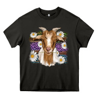 Asphalt easter goat daisys leopard wooden Heavy Core Tee - Artiststas