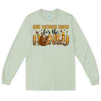 Matcha she works hard for the honey Long Sleeve Tee - Artiststas
