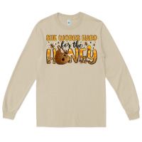 Mushroom she works hard for the honey Long Sleeve Tee - Artiststas