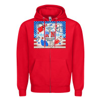 Red American memorial day rn registered nurse Zipper Hoodie - TumblerDesignByShophia