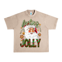 French Oak Feeling Jolly with Santa Urban Heavy Tee - NancyCooperArtShop
