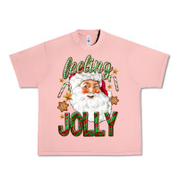 Salmon Feeling Jolly with Santa Urban Heavy Tee - NancyCooperArtShop