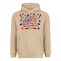 Mushroom all american girl doodle letters Heavyweight Hoodie - CowCowDesign