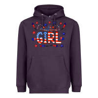 Plum all american girl doodle letters Heavyweight Hoodie - CowCowDesign