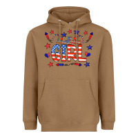Toasted Coconut all american girl doodle letters Heavyweight Hoodie - CowCowDesign