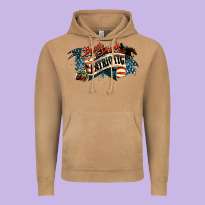 Patriotic Drunk America Vintage Hoodie Designed By Nancycooperartshop