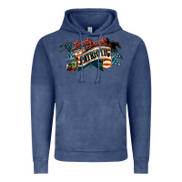 Vintage Denim patriotic drunk america Vintage Hoodie - NancyCooperArtShop
