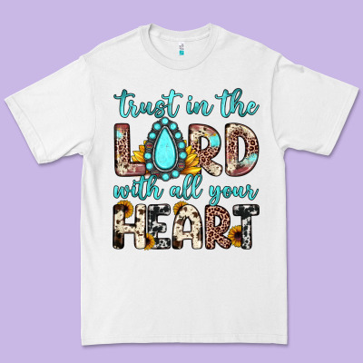 Trust In The Lord With All Your Heart Premium Tee Designed By Jahusdesignshop