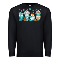 Black winter coffee cups Premium Sweatshirt - OliviaCreatesArt