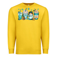 Lemon winter coffee cups Premium Sweatshirt - OliviaCreatesArt