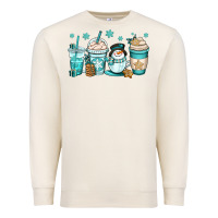 Sandshell winter coffee cups Premium Sweatshirt - OliviaCreatesArt