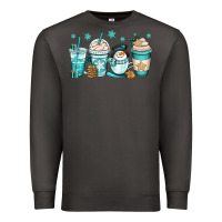 Smoke winter coffee cups Premium Sweatshirt - OliviaCreatesArt