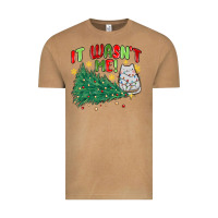 Vintage Camel it wasn't me! christmas cat Vintage Tee - MaliasSmallBusiness