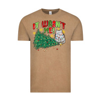 Vintage Coffee it wasn't me! christmas cat Vintage Tee - MaliasSmallBusiness