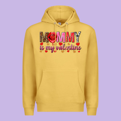 Mommy Is My Valentine Mother's Day Premium Hoodie Designed By Howdyjamesfarm
