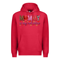 Cardinal Mommy is my valentine mother's day Premium Hoodie - HowdyJamesFarm