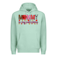 Seafoam Mommy is my valentine mother's day Premium Hoodie - HowdyJamesFarm