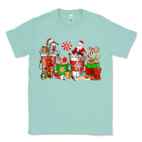 Seafoam Santa coffee cups Classic Tee - NancyCooperArtShop
