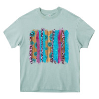 Arona gemstone and pink leopard brushstrok Heavy Core Tee - AdoDesignShop