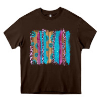 Gemstone And Pink Leopard Brushstrok Heavy Core Tee | Teevron