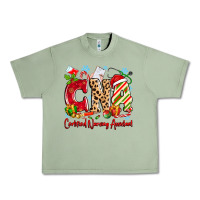 Oil Green CNA Certified Nursing Assistant Christmas Urban Heavy Tee - MaliasSmallBusiness
