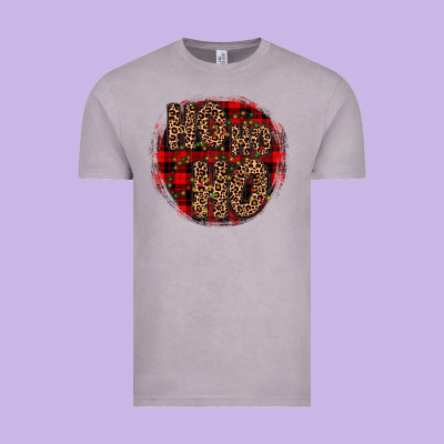 Ho Ho Ho Wood Slice Ornament Vintage Tee Designed By Jahusdesignshop