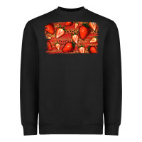 Black Strawberry Background Heavyweight Sweatshirt - Bettercallsaul