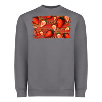 Storm Strawberry Background Heavyweight Sweatshirt - Bettercallsaul