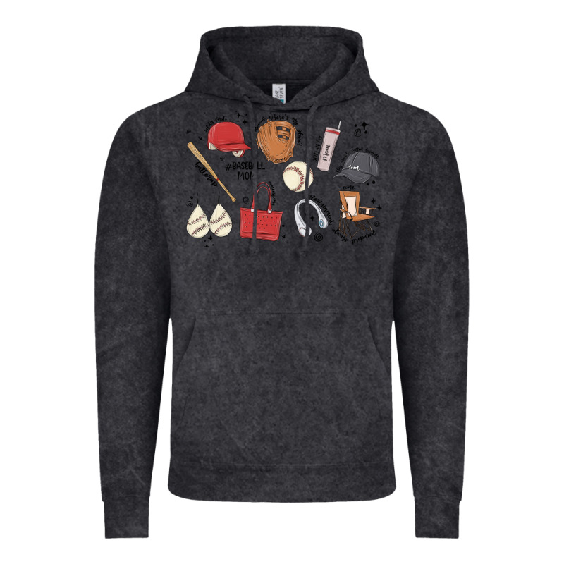 Baseball Mom Vintage Hoodie by MaliasSmallBusiness | Teevron