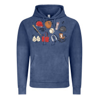 Vintage Denim baseball mom Vintage Hoodie - MaliasSmallBusiness