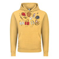 Vintage Mustard baseball mom Vintage Hoodie - MaliasSmallBusiness