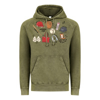 Vintage Olive baseball mom Vintage Hoodie - MaliasSmallBusiness