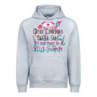 Heather Grey Don't Mess With Me I Get Paid To Stab People Urban Hoodie - CowhideDigitalArt