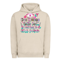 Pigment French Oak Don't Mess With Me I Get Paid To Stab People Urban Hoodie - CowhideDigitalArt