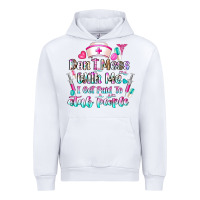 White Don't Mess With Me I Get Paid To Stab People Urban Hoodie - CowhideDigitalArt