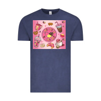 Vintage Denim cafecito y chisme Vintage Tee - MaliasSmallBusiness