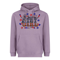 Lavender All American Girl Heavyweight Hoodie - CowCowDesign