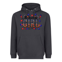 Smoke All American Girl Heavyweight Hoodie - CowCowDesign