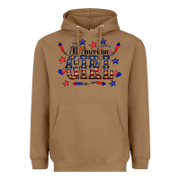Toasted Coconut All American Girl Heavyweight Hoodie - CowCowDesign
