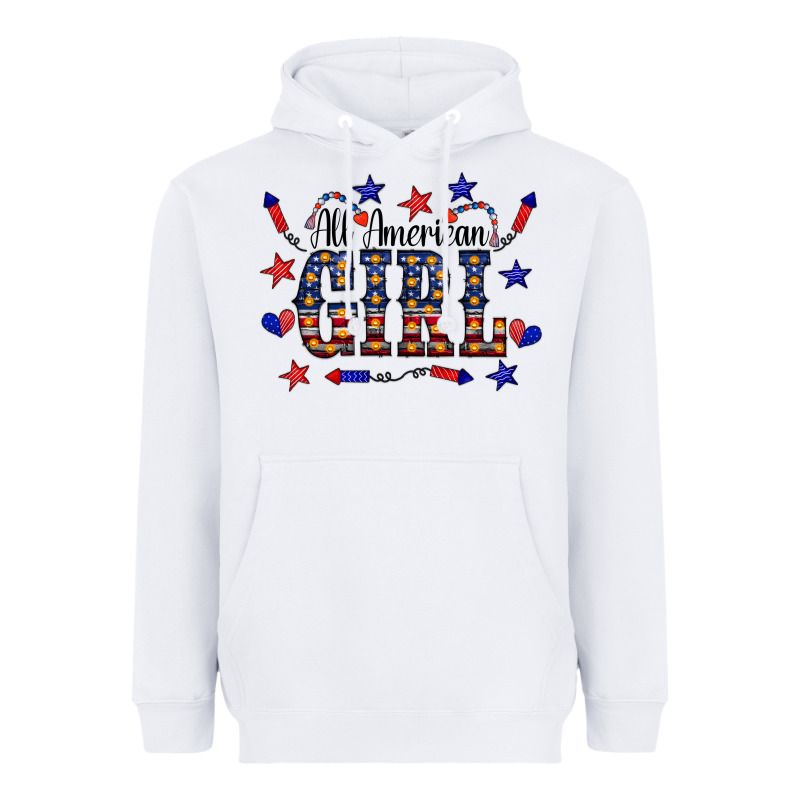 All American Girl Heavyweight Hoodie by CowCowDesign | Teevron