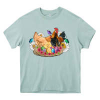 Arona easter coop animals farm chicken chiks rooster flowers butterfly Heavy Core Tee - Artiststas