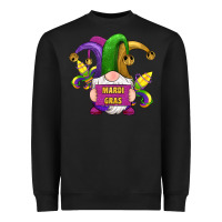Black mardi gras gnomes fleur de lis Heavyweight Sweatshirt - RanaPortraitStore