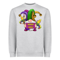 Mardi Gras Gnomes Fleur De Lis Heavyweight Sweatshirt | Teevron