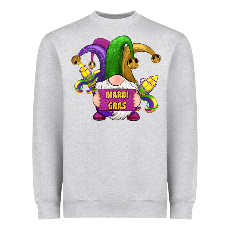 Mardi Gras Gnomes Fleur De Lis Heavyweight Sweatshirt by RanaPortraitStore | Teevron