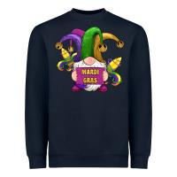 Navy mardi gras gnomes fleur de lis Heavyweight Sweatshirt - RanaPortraitStore