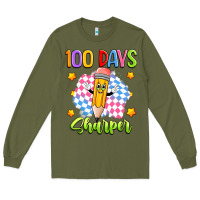 Army Green 100 days sharper Long Sleeve Tee - Artiststas